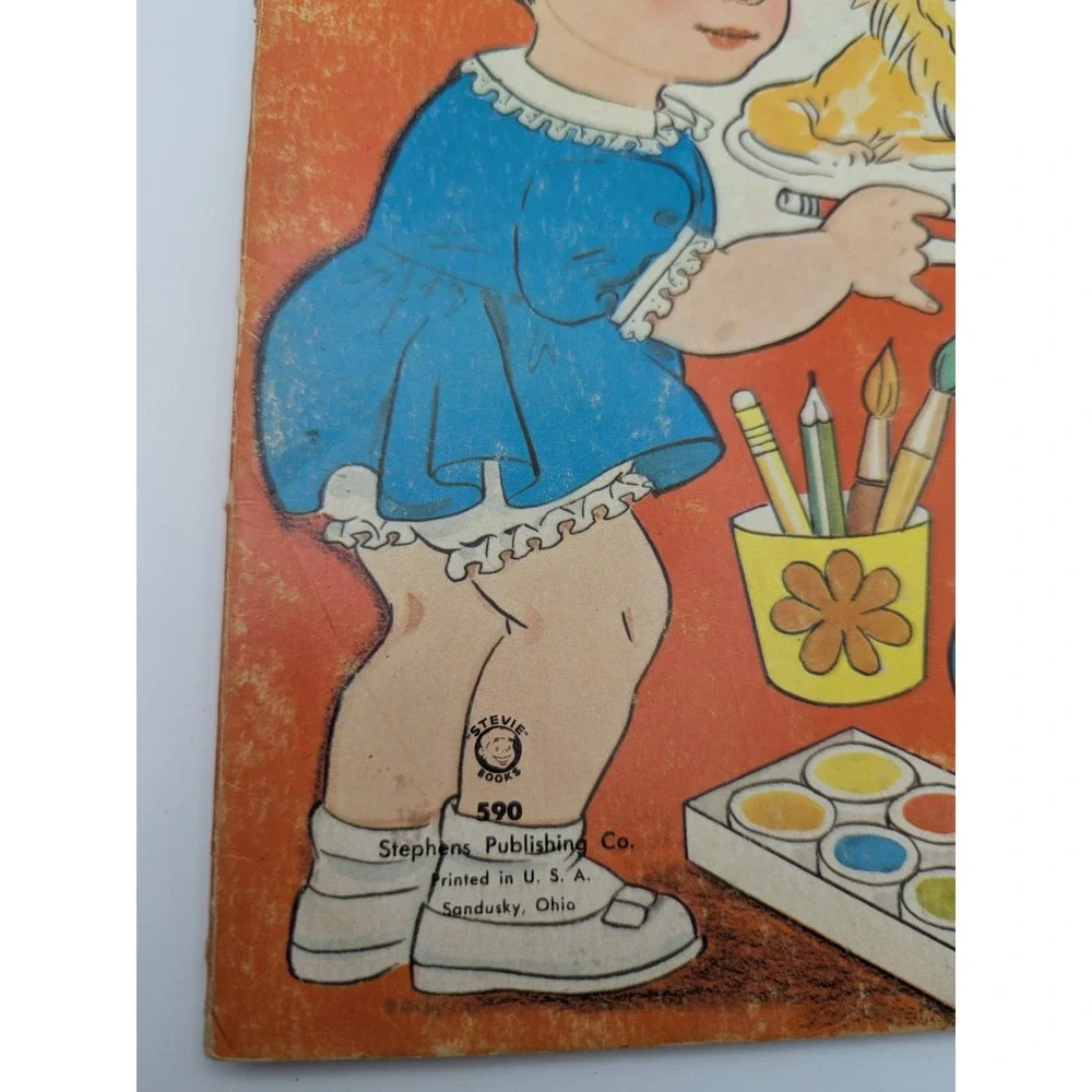 Vintage Color Name It Book To Color Stephens Publishing 1965 Coloring‎ Children